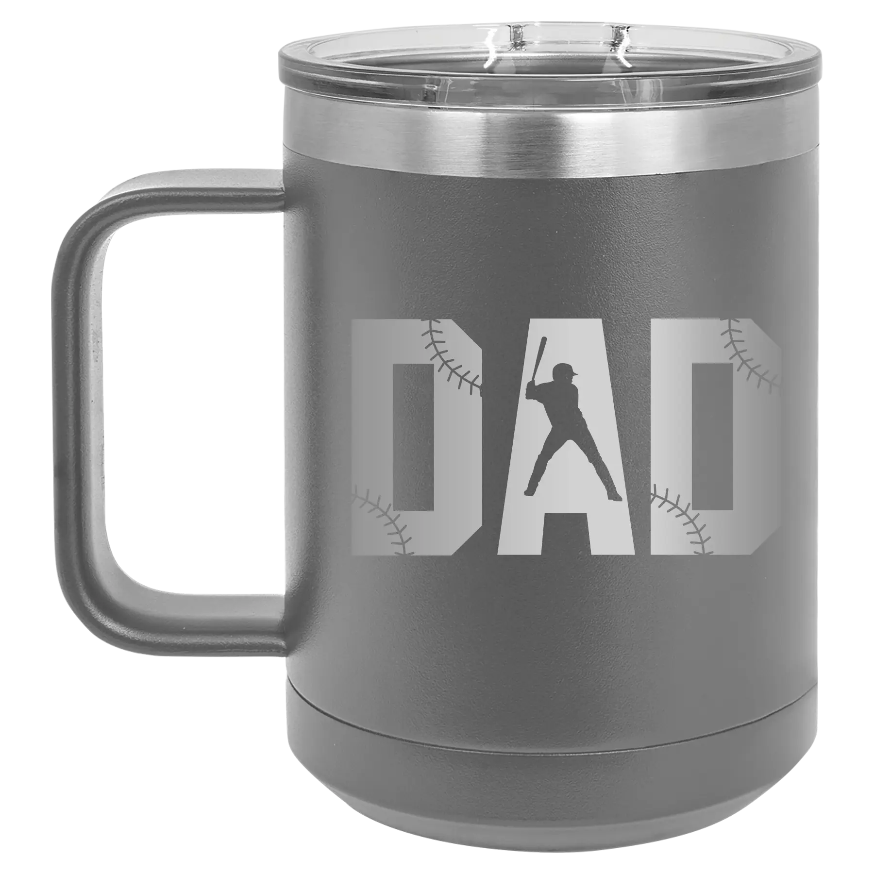 Baseball Dad 15 oz Mug | Dark Gray