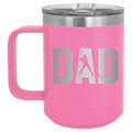Baseball Dad 15 oz Mug | Pink