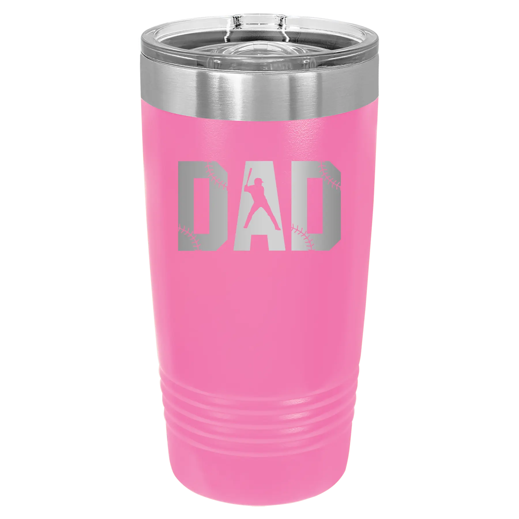 Baseball Dad 20 oz Tumbler | Pink