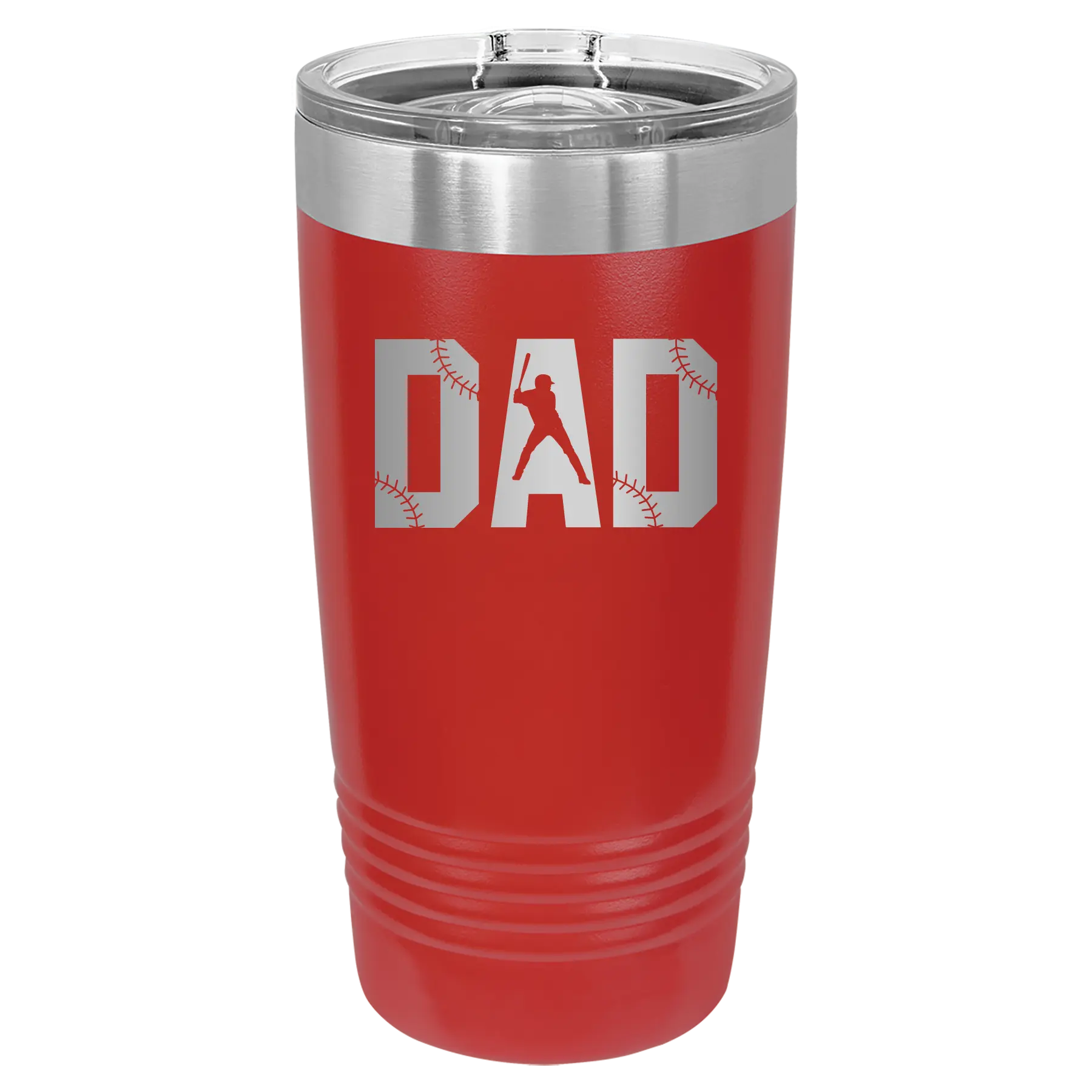 Baseball Dad 20 oz Tumbler | Red