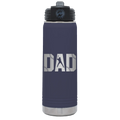 Baseball Dad 20 oz Water Bottle | Navy