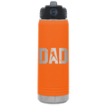 Baseball Dad 20 oz Water Bottle | Orange