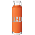 Baseball Dad 24 oz Water Bottle | Orange