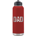 Baseball Dad 32 oz Water Bottle | Maroon