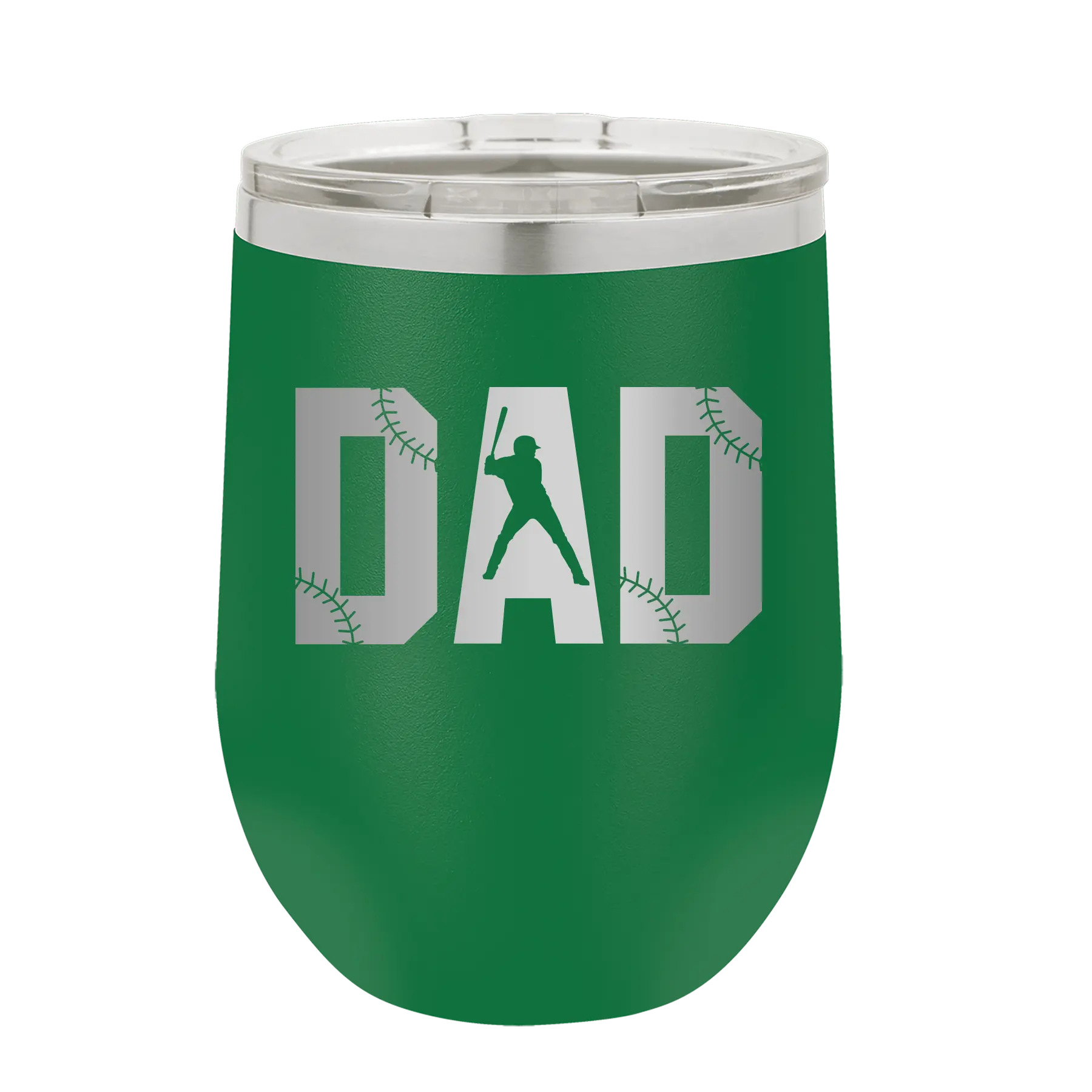 Baseball Dad Wine Cup | Green