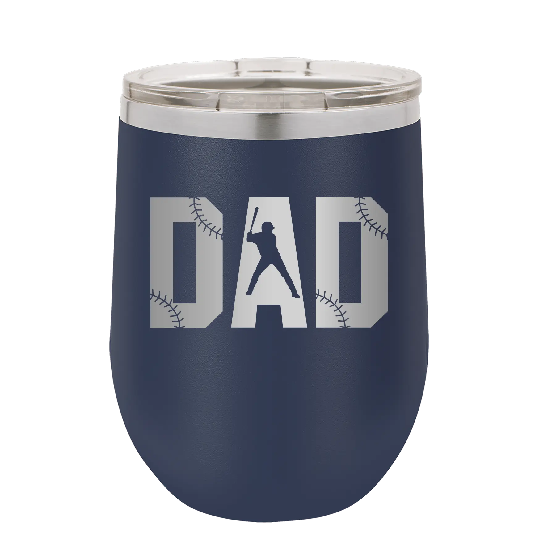 Baseball Dad Wine Cup | Navy