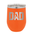 Baseball Dad Wine Cup | Orange