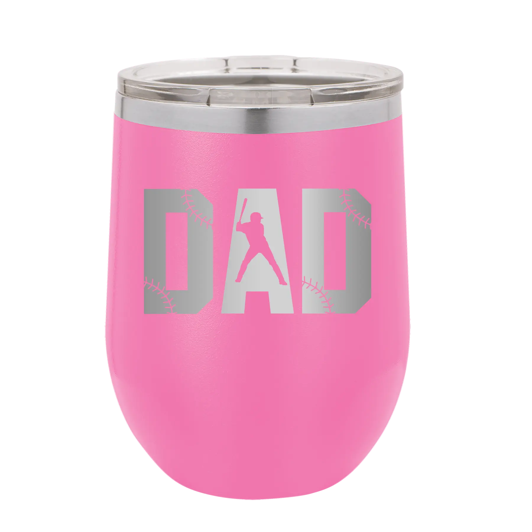 Baseball Dad Wine Cup | Pink