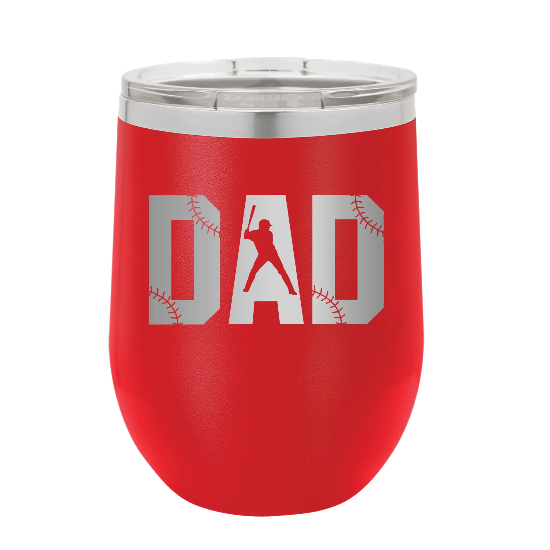 Baseball Dad Wine Cup | Red