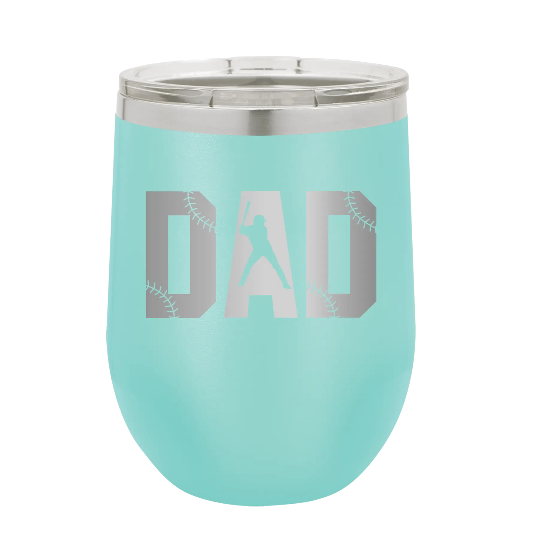 Baseball Dad Wine Cup | Teal