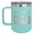 Baseball Dad2 15 oz Mug | Teal
