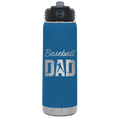 Baseball Dad2 20 oz Water Bottle | Royal Blue