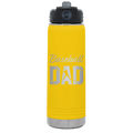 Baseball Dad2 20 oz Water Bottle | Yellow
