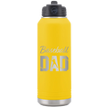 Baseball Dad2 32 oz Water Bottle | Yellow