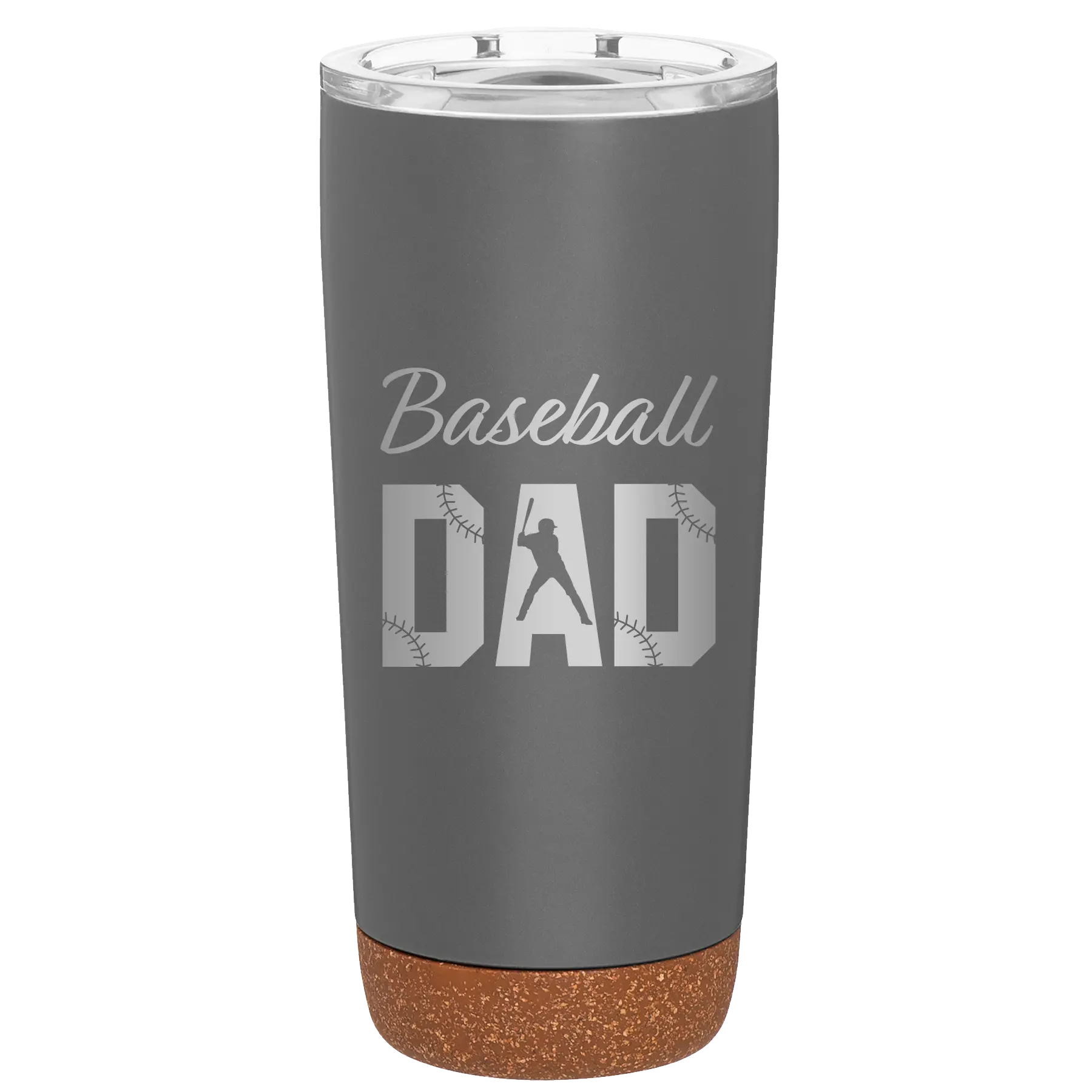 Baseball Dad2 20 oz Tumbler | Storm Gray