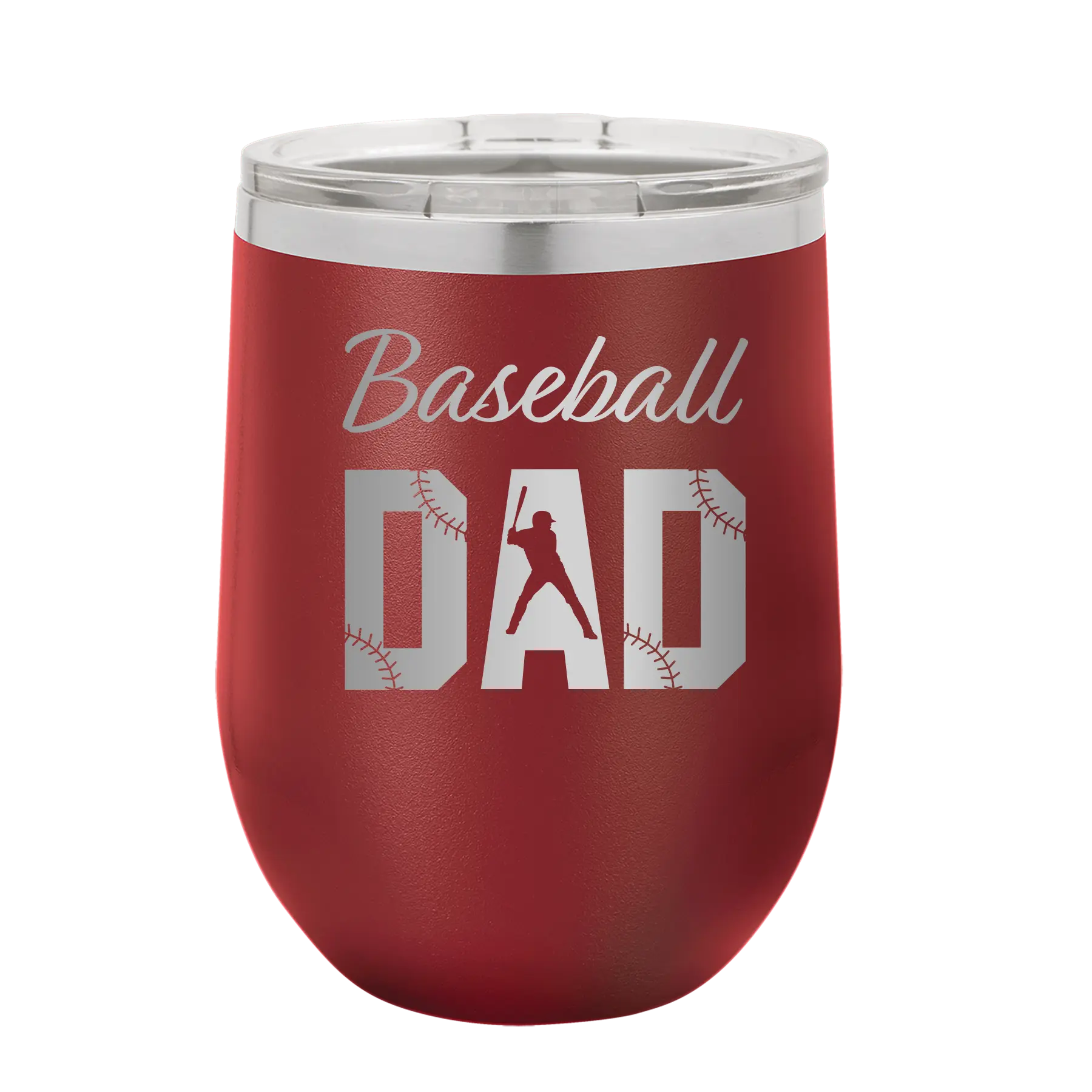 Baseball Dad2 Wine Cup | Maroon
