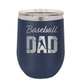 Baseball Dad2 Wine Cup | Navy