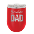 Baseball Dad2 Wine Cup | Red