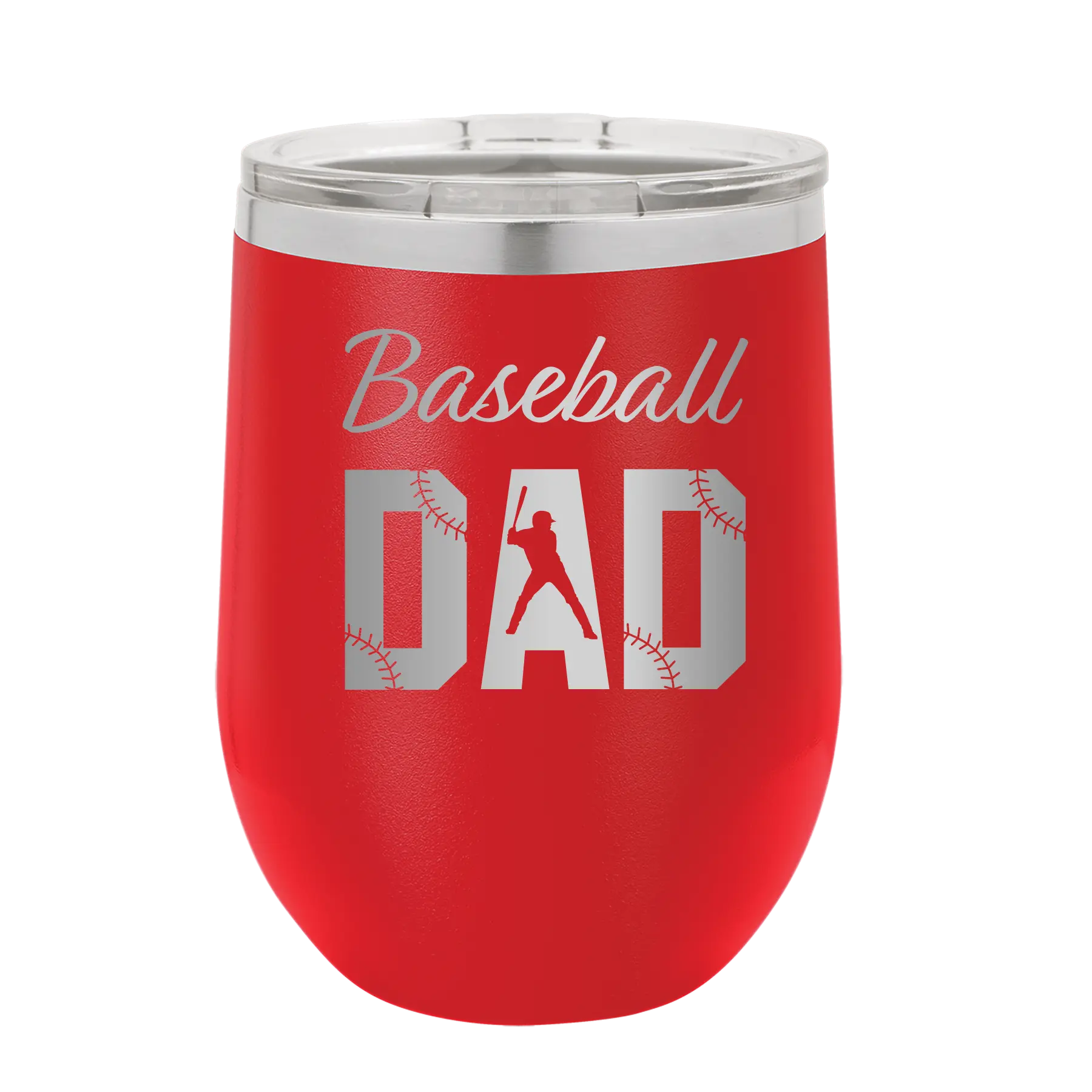 Baseball Dad2 Wine Cup | Red