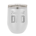 Baseball Dad2 Wine Cup | White