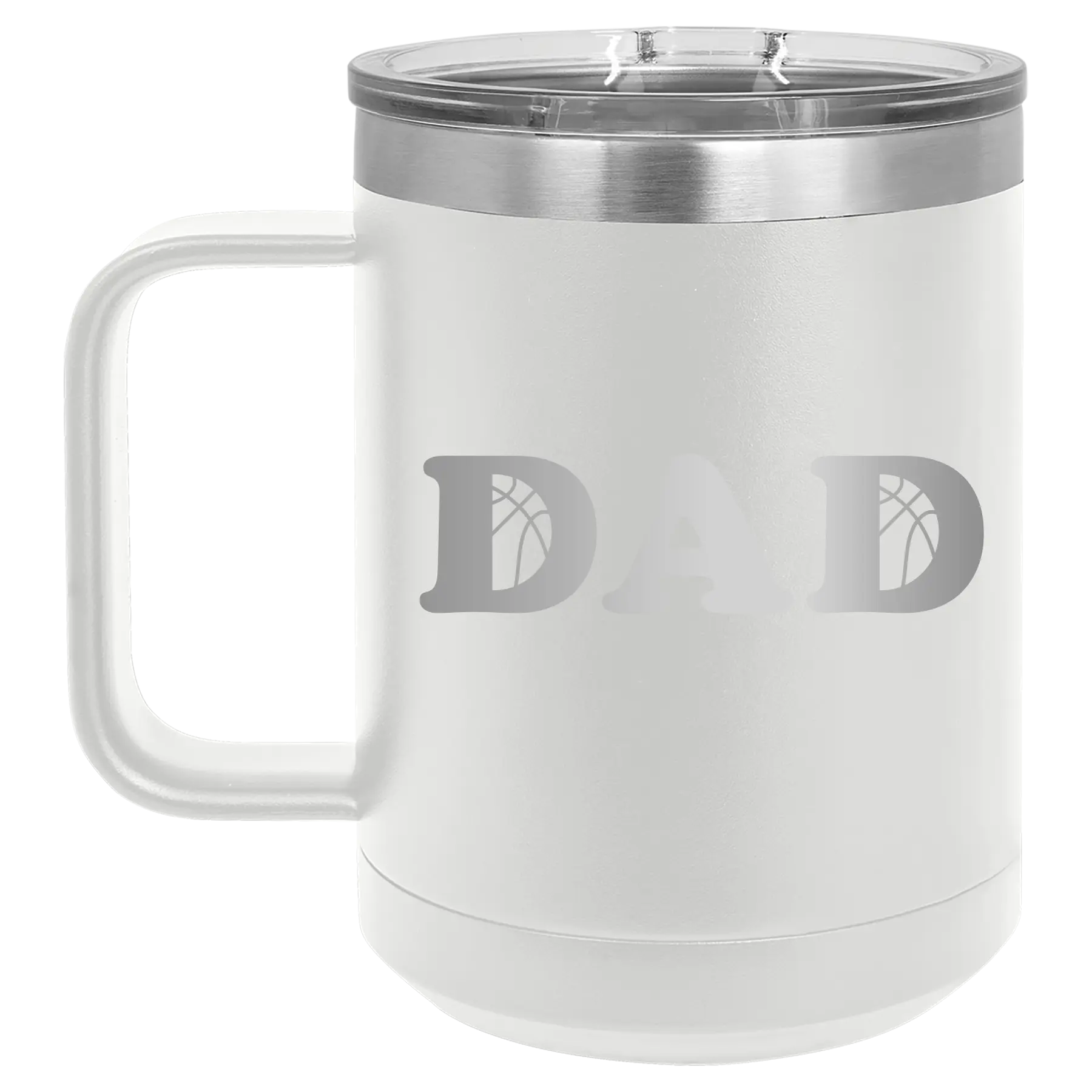 Basketball Dad 15 oz Mug | White