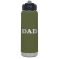Basketball Dad 20 oz Water Bottle | Olive Green