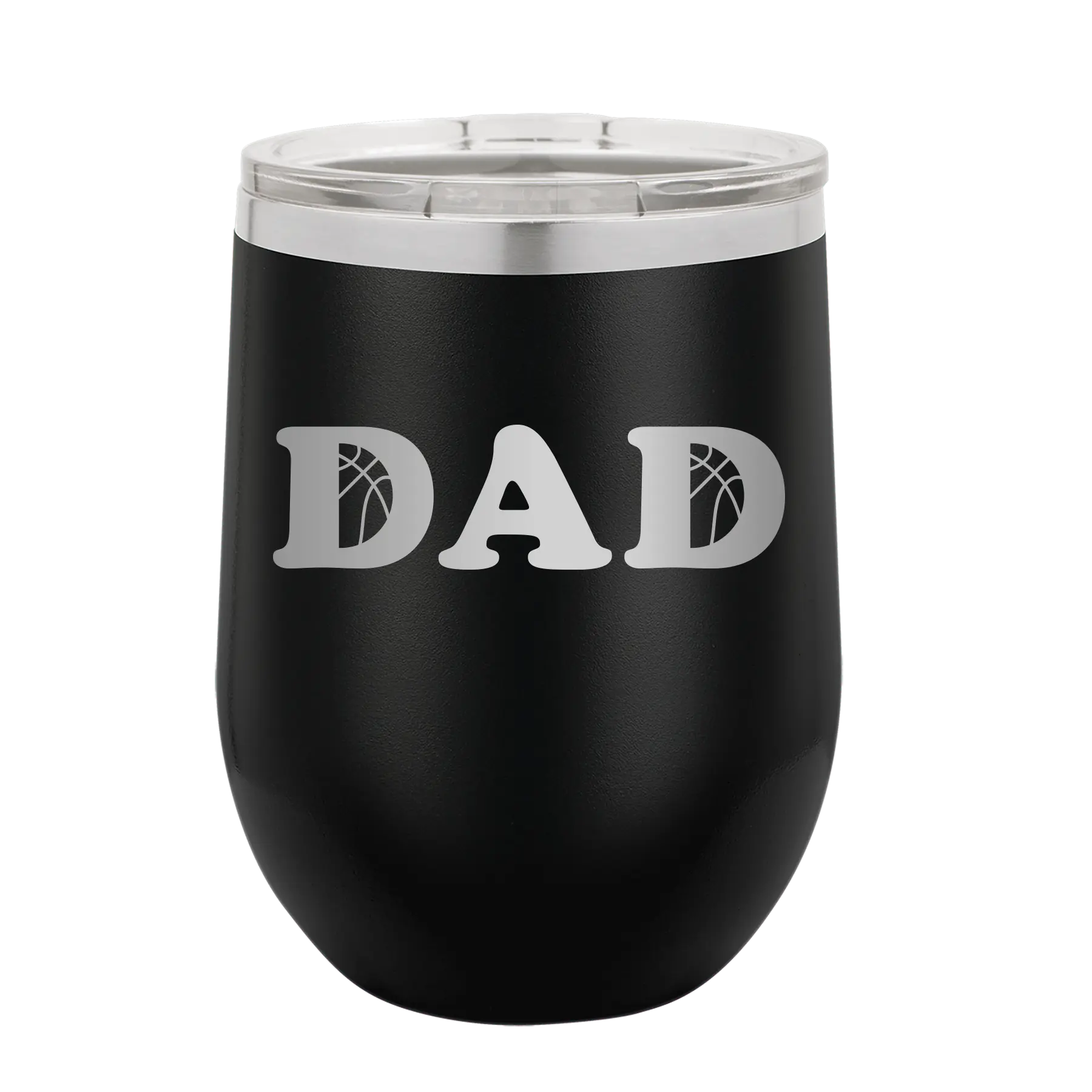 Basketball Dad Wine Cup | Black