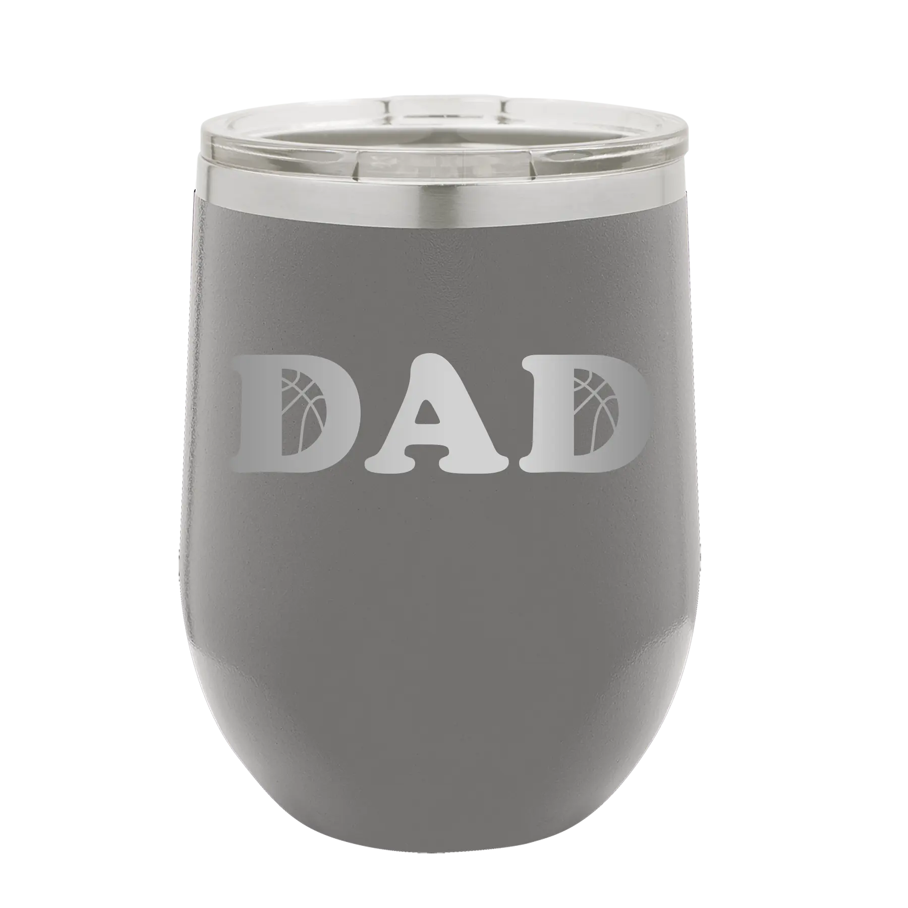 Basketball Dad Wine Cup | Dark Gray