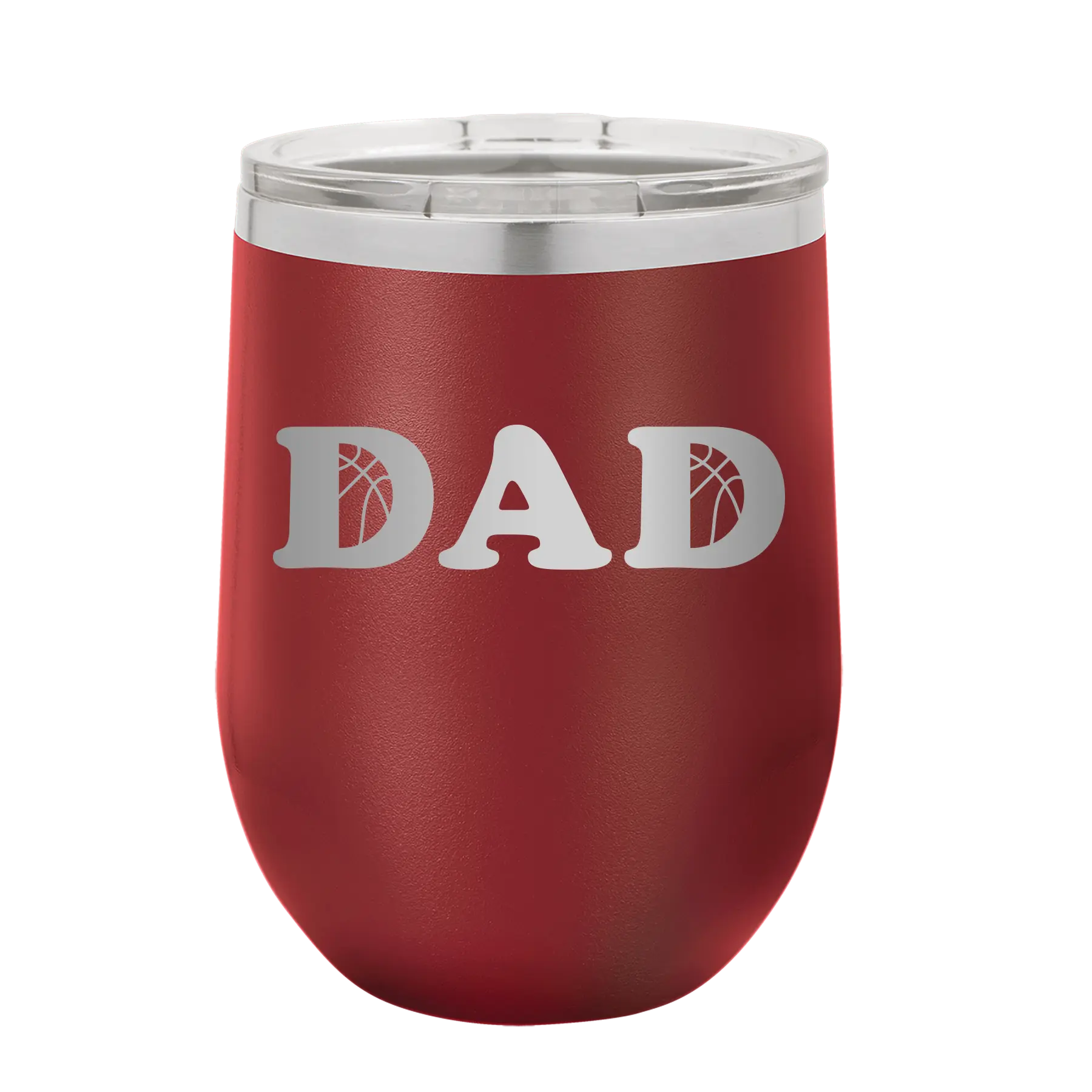 Basketball Dad Wine Cup | Maroon