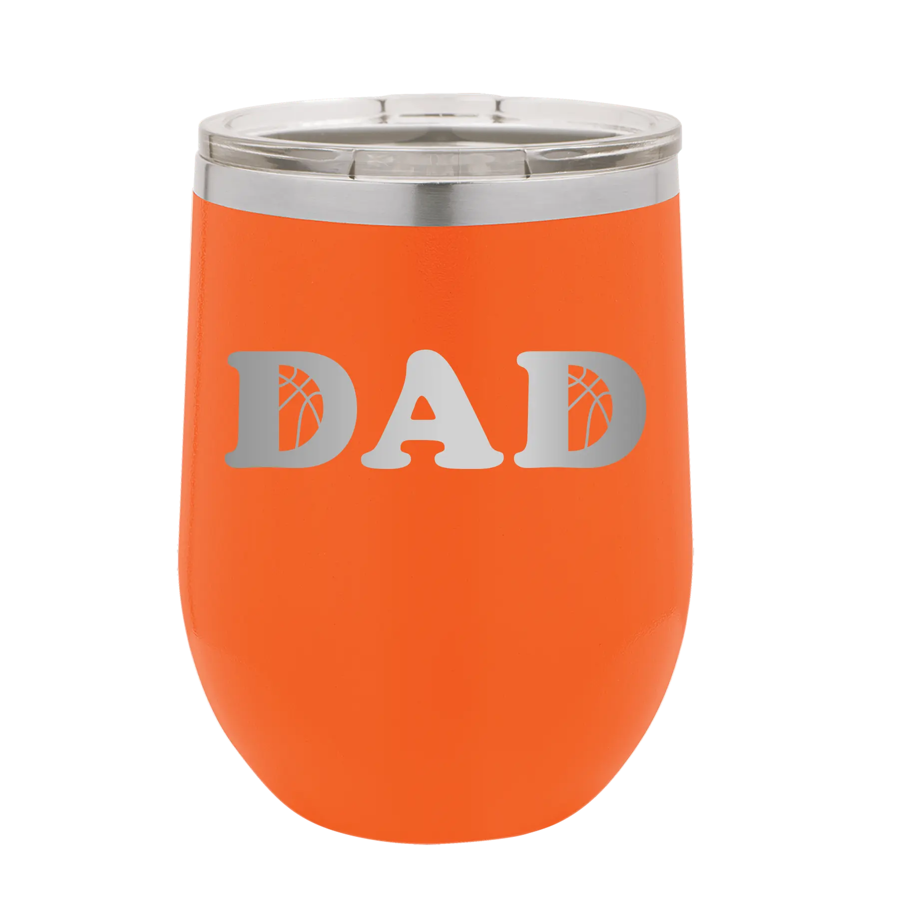 Basketball Dad Wine Cup | Orange
