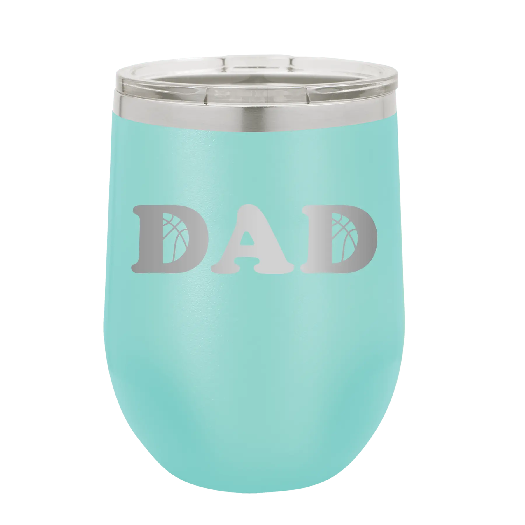 Basketball Dad Wine Cup | Teal