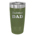Basketball Dad2 20 oz Tumbler | Olive Green