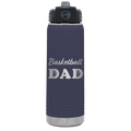 Basketball Dad2 20 oz Water Bottle | Navy