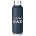 Basketball Dad2 24 oz Water Bottle | Navy