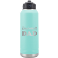 Basketball Dad2 32 oz Water Bottle | Teal