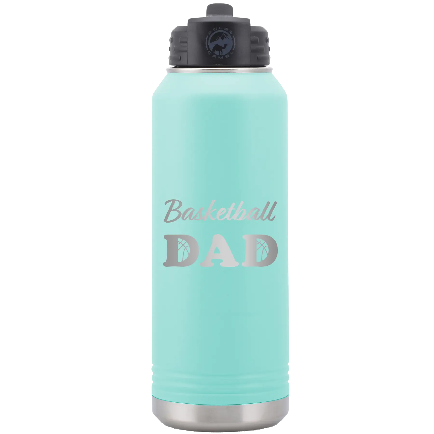 Basketball Dad2 32 oz Water Bottle | Teal
