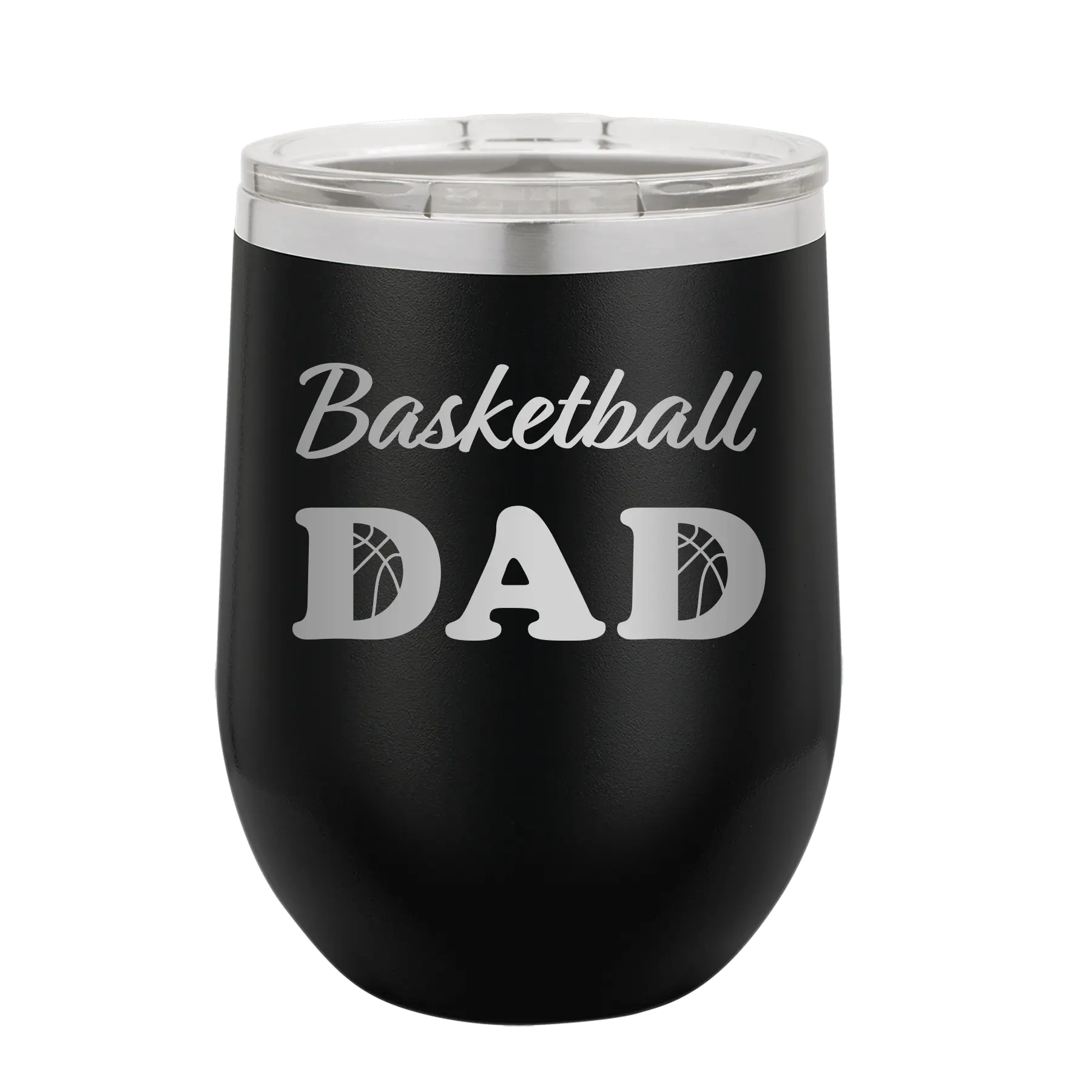 Basketball Dad2 Wine Cup | Black
