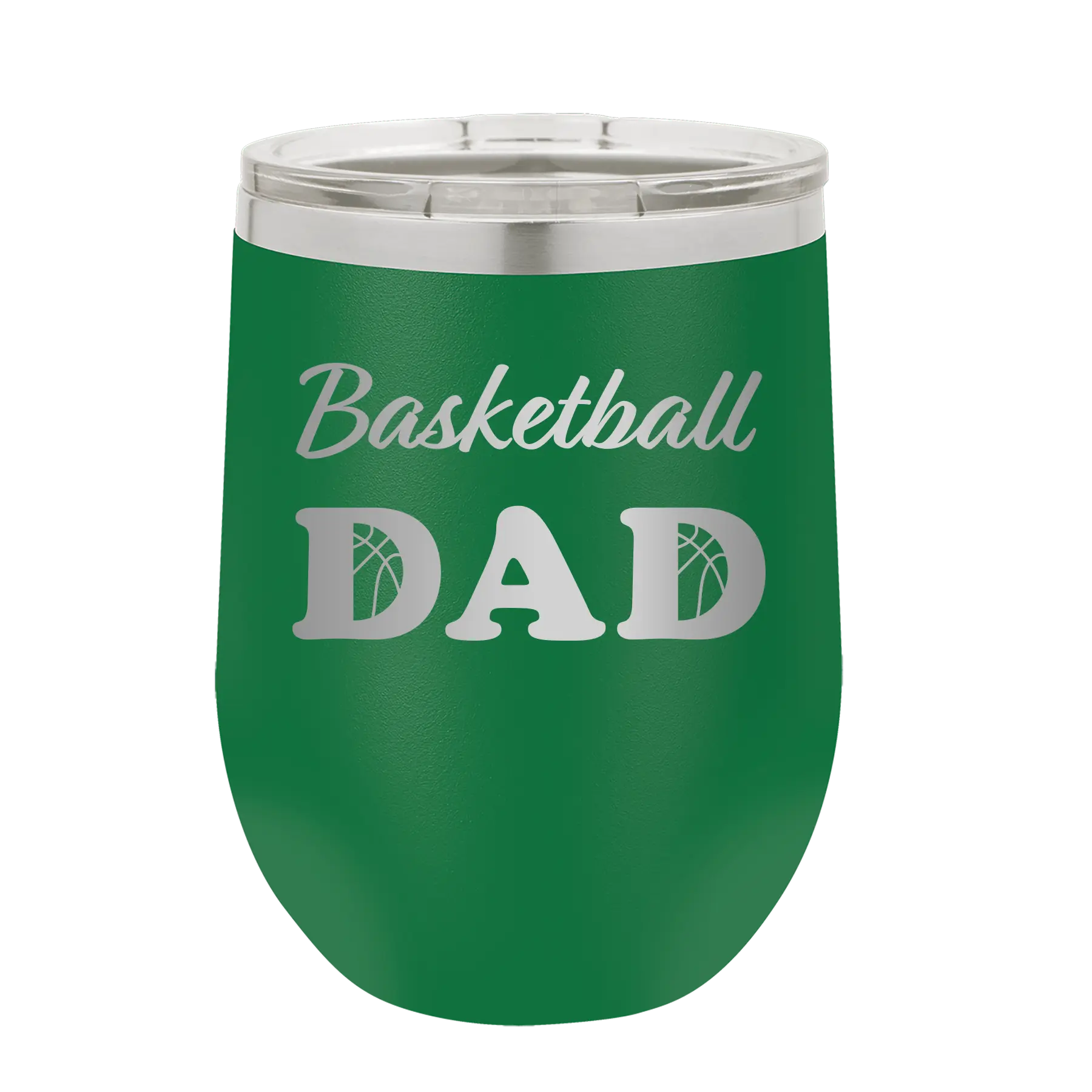 Basketball Dad2 Wine Cup | Green
