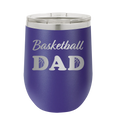 Basketball Dad2 Wine Cup | Purple