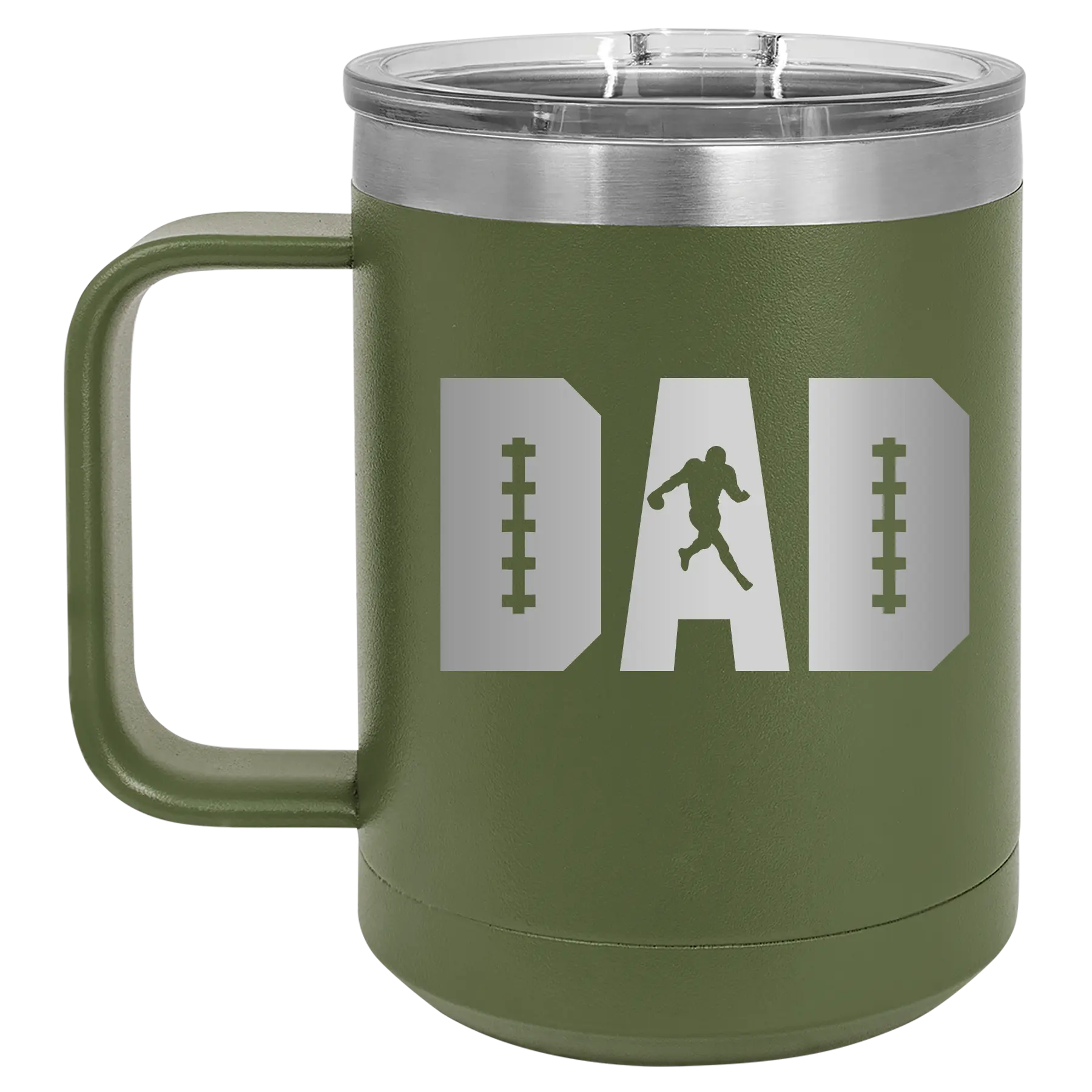 Football Dad 15 oz Mug | Olive Green