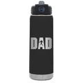 Football Dad 20 oz Water Bottle | Black