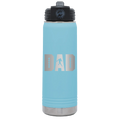 Football Dad 20 oz Water Bottle | Light Blue