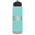 Football Dad 20 oz Water Bottle | Teal