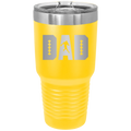 Football Dad 30 oz Tumbler | Yellow