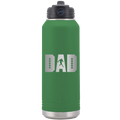 Football Dad 32 oz Water Bottle | Green