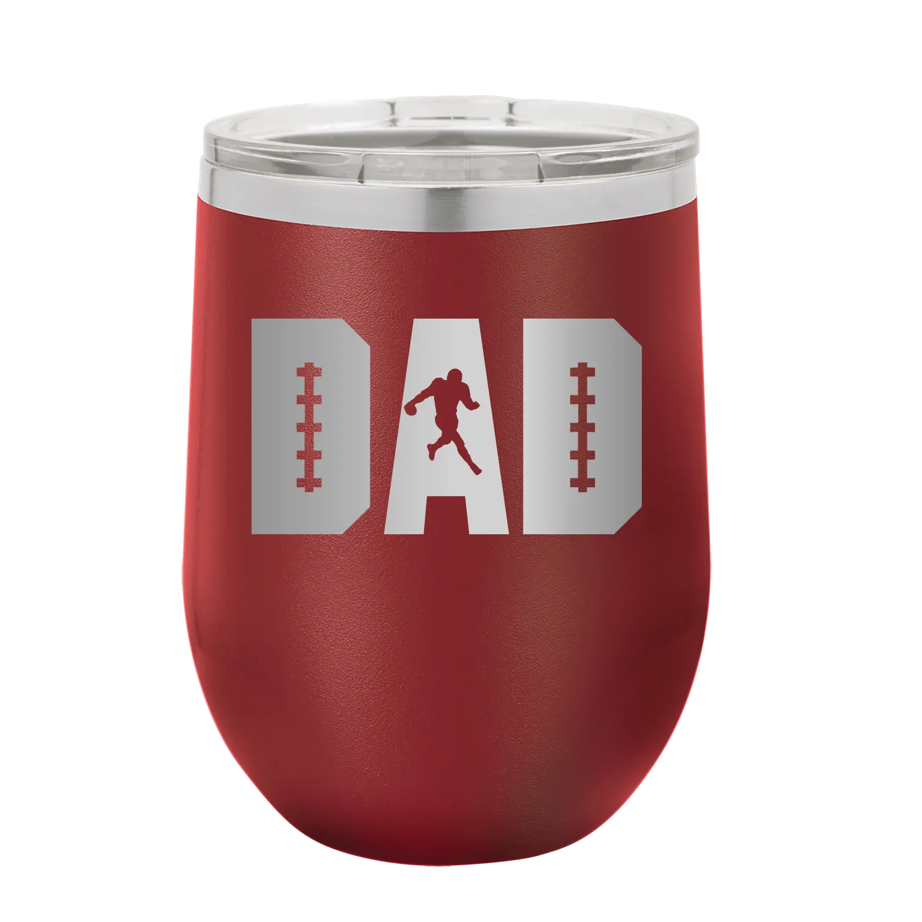 Football Dad Wine Cup | Maroon