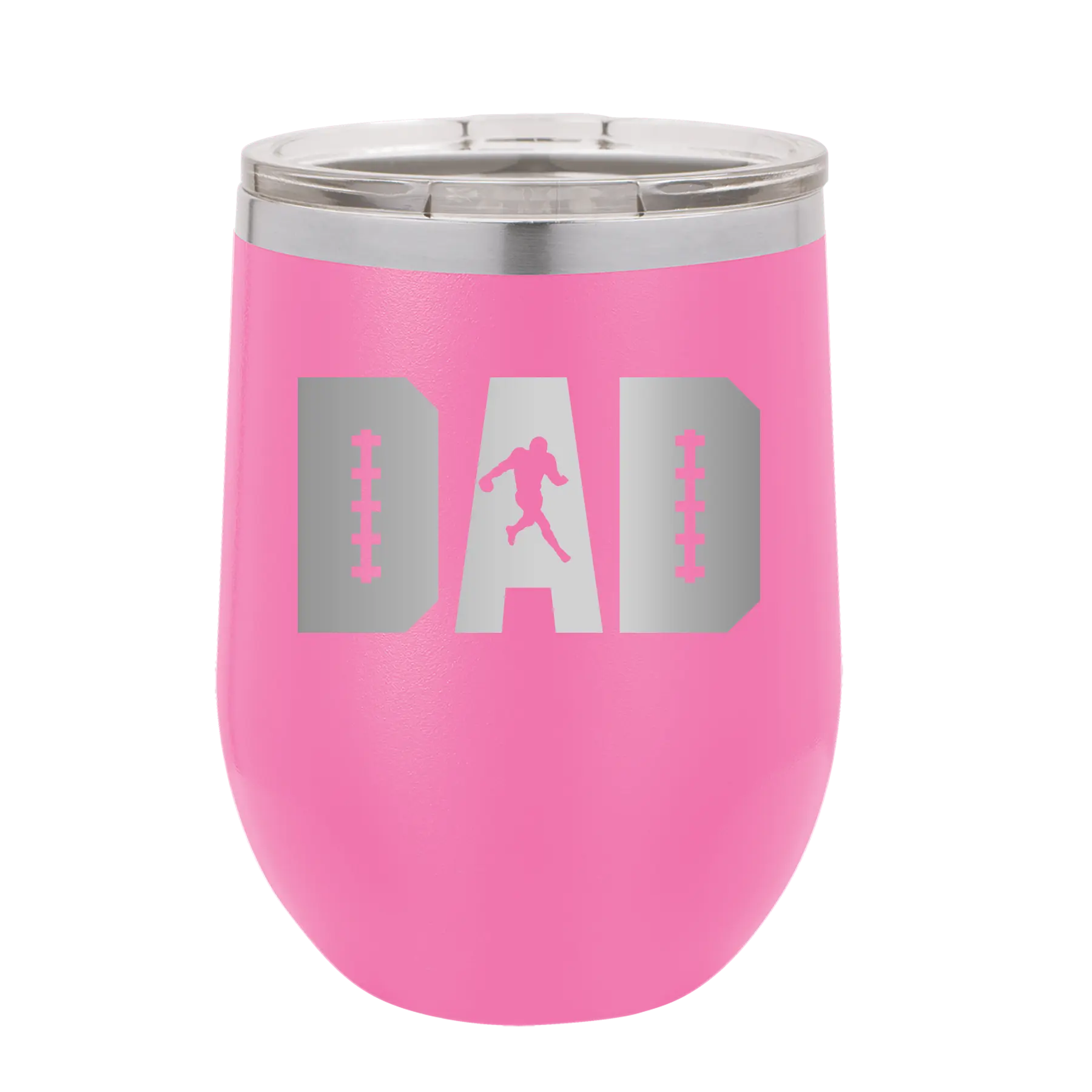 Football Dad Wine Cup | Pink