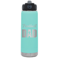 Football Dad2 20 oz Water Bottle | Teal