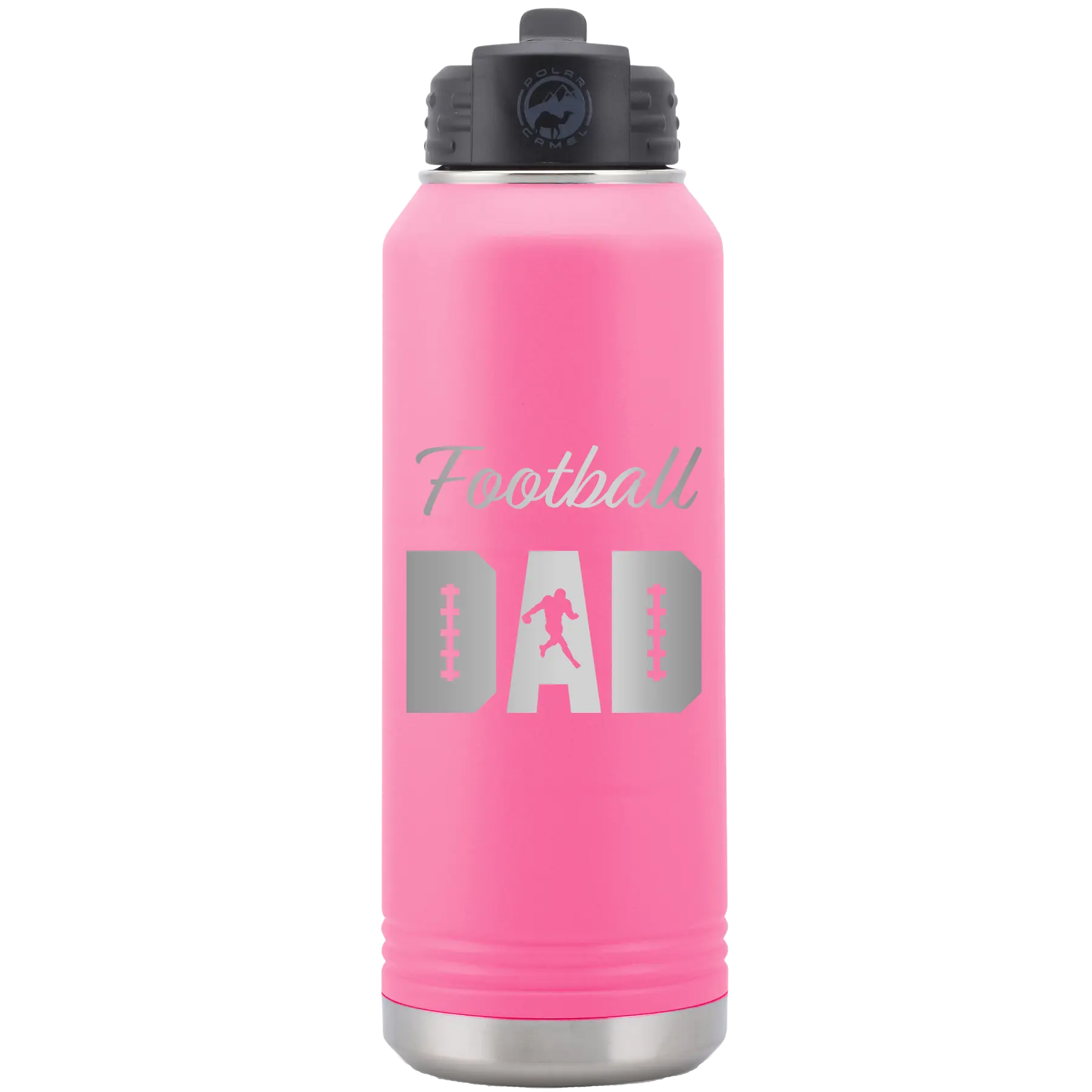 Football Dad2 32 oz Water Bottle | Pink