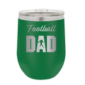 Football Dad2 Wine Cup | Green